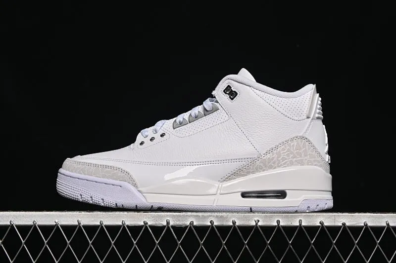 All categories Air Jordan Jordan series basketball shoes Air Jordan 3 GX foreign trade version Air Jordan 3 Retro "Pure Money" AJ3 Joe 3 replica white cat CT8532-111